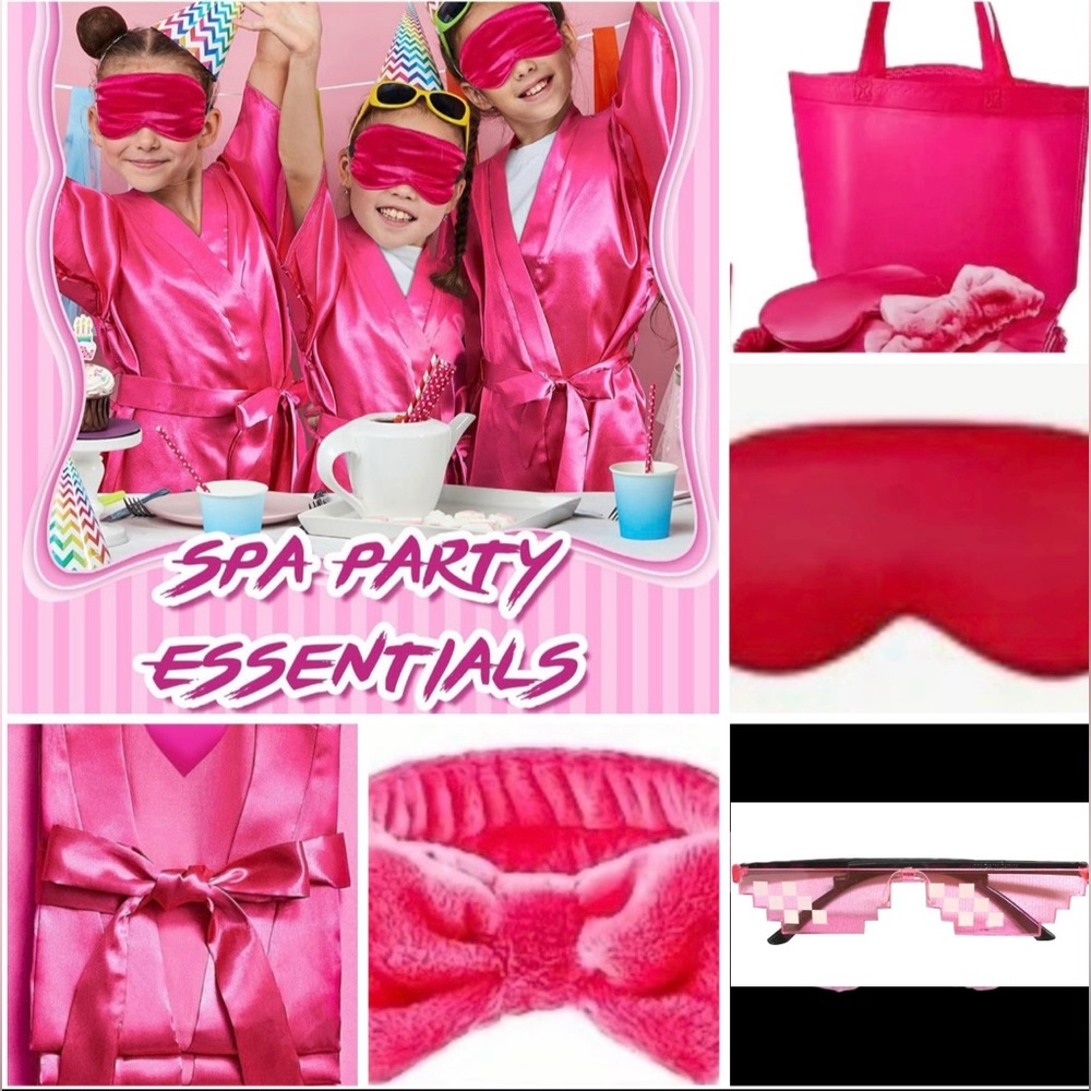 Pink Spa Party Essentials Set, Kids Size 8